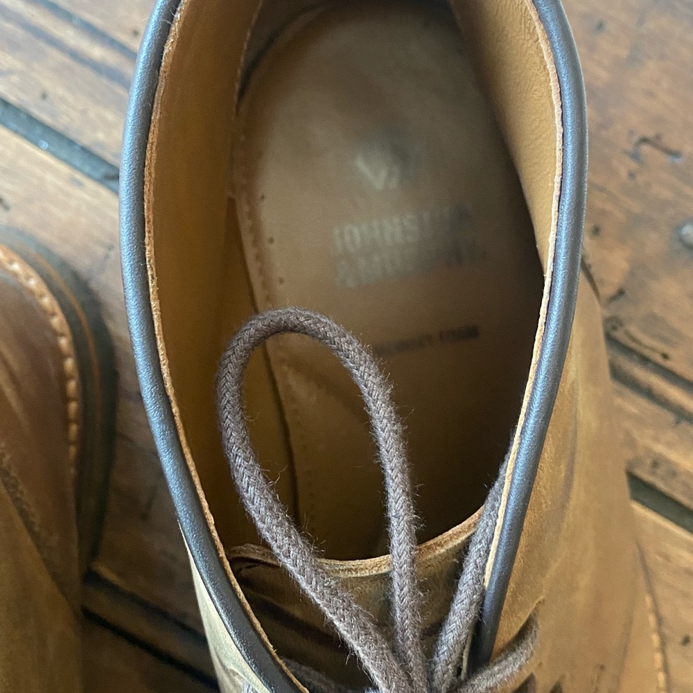 Johnston & Murphy Tan Brown Leather Chukka Boots - Picture 6 of 7